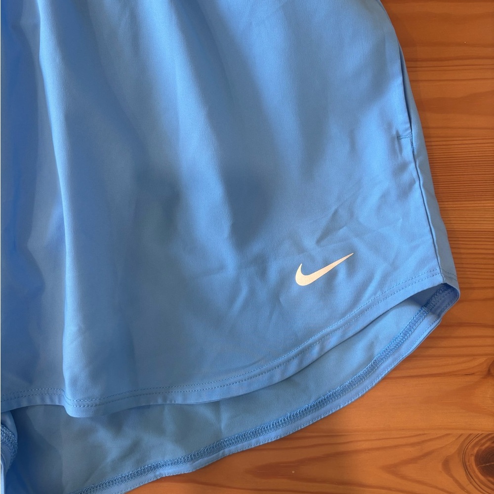 Nike Carolina Blue High Waisted Athletic Shorts (Lightweight Performance) - Picture 2 of 5